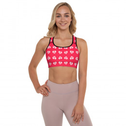 BTB "Love You" All Over Padded Sports Bra