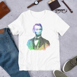 BTB "Abraham Lincoln" Words Short-Sleeve Unisex T-Shirt