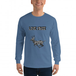 BTB "Live Free" Men’s Long Sleeve Shirt